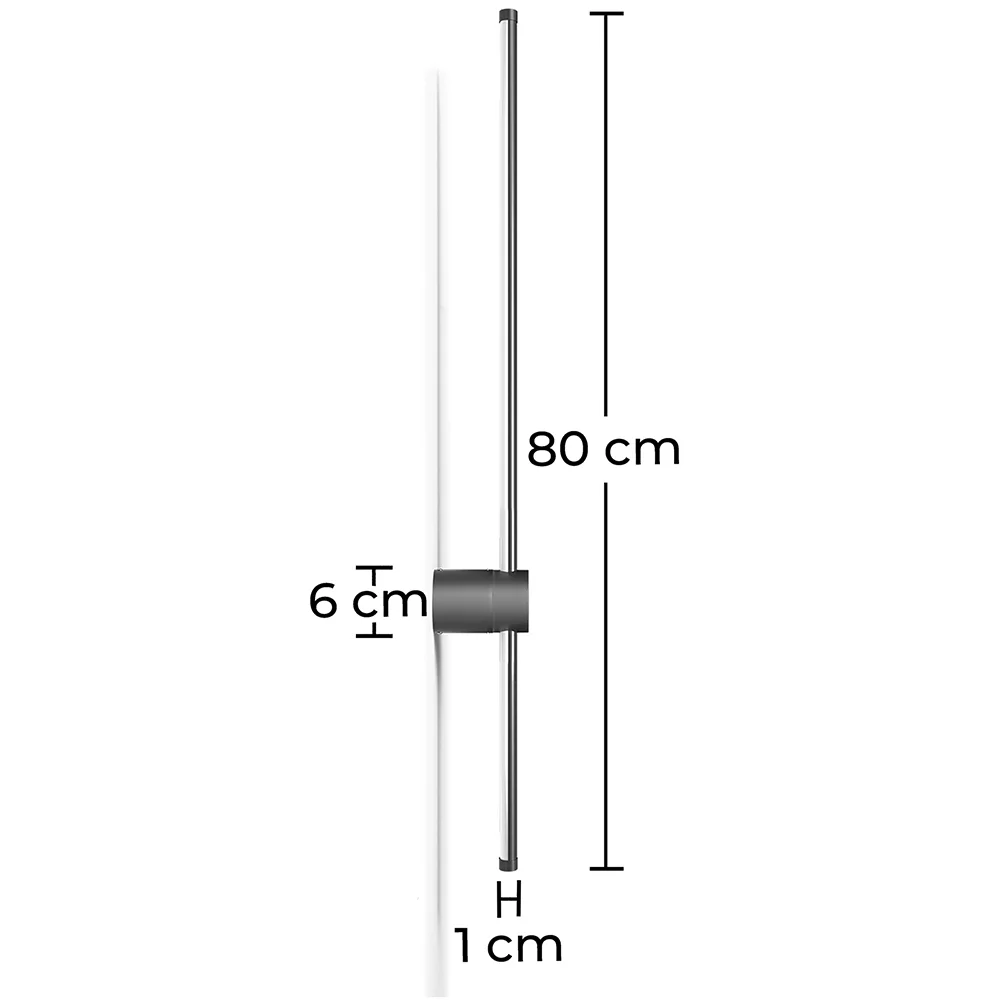 Wandleuchte - Metallstange - LED 80cm - Hernel image 10