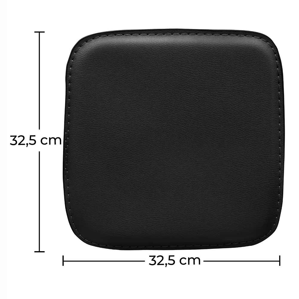 Packung mit 4 magnetischen Kissen für quadratischen Sitzstuhl – Kunstleder – Stylix image 10