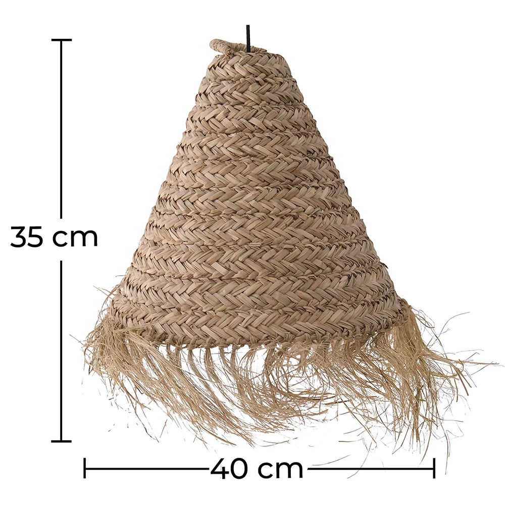 Esparto-Deckenlampe - Boho-Bali-Design-Hängeleuchte - Pitse image 10