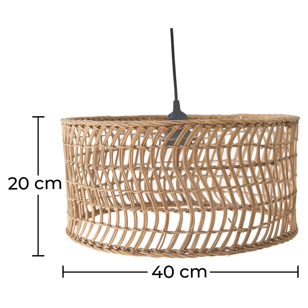  Rattan-Deckenlampe - Boho-Bali-Design-Pendelleuchte - Beri image 10