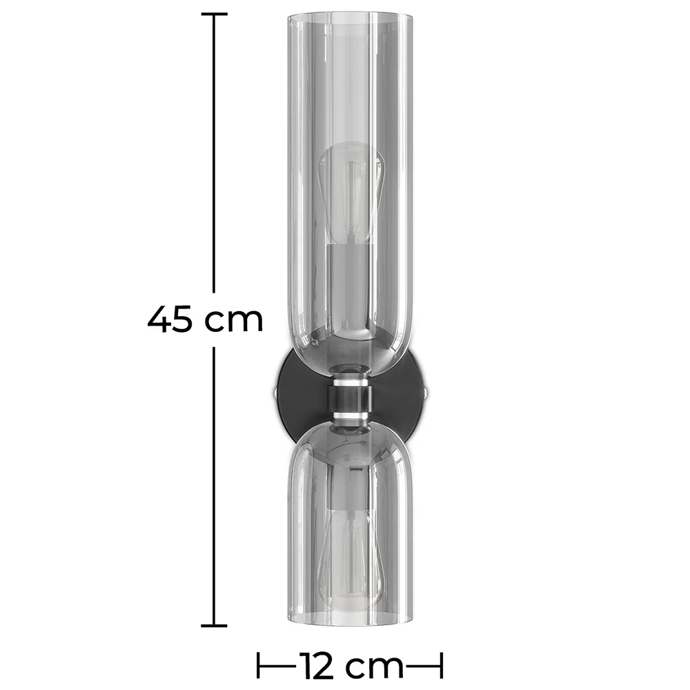 Wandleuchte – Glas und Metall – Kren image 10