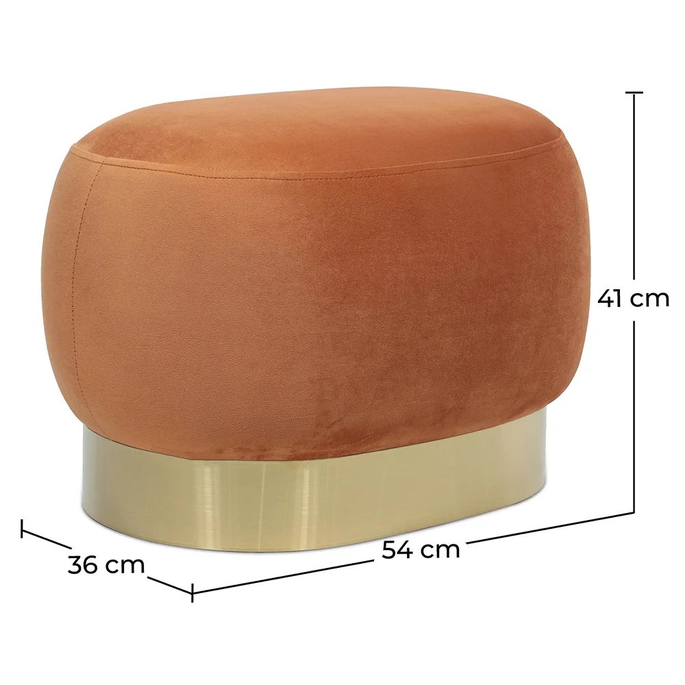 Pouf - Samt und Metall - Luxe image 10