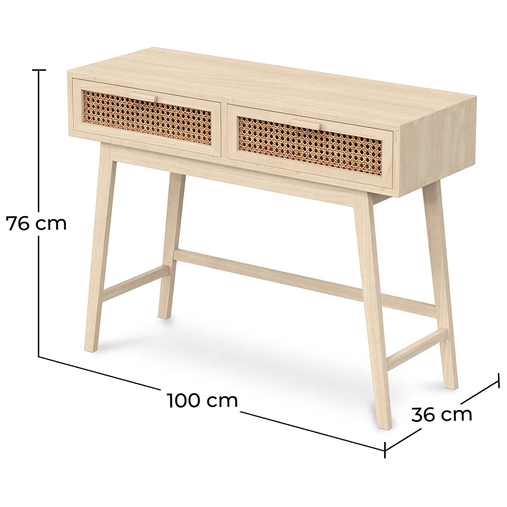 Schreibtisch - Eingangshalle Konsole - Holz Boho Bali - Yanpai image 10