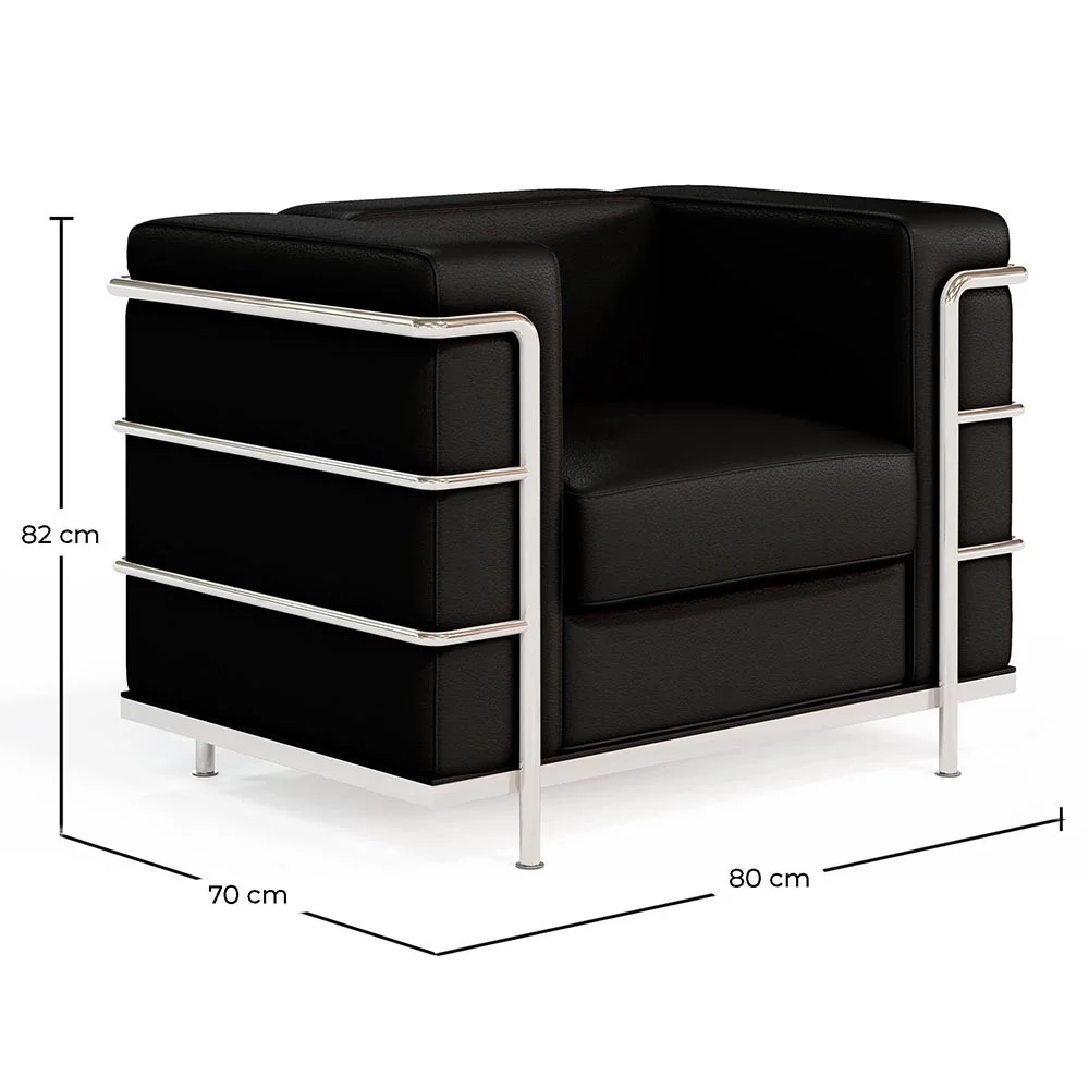 Design-Sessel - Bezogen mit veganem Leder - Lecur image 10