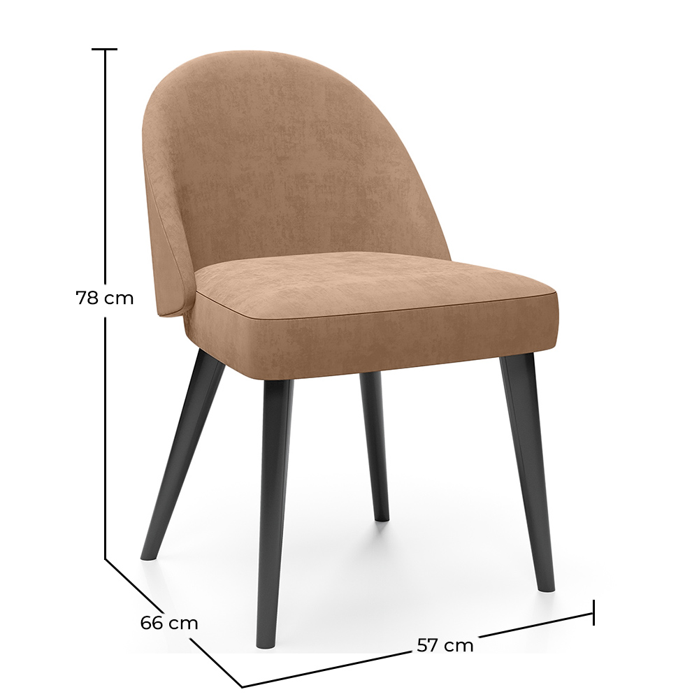 Esszimmerstuhl - Mit Samt bezogen - Grata image 10