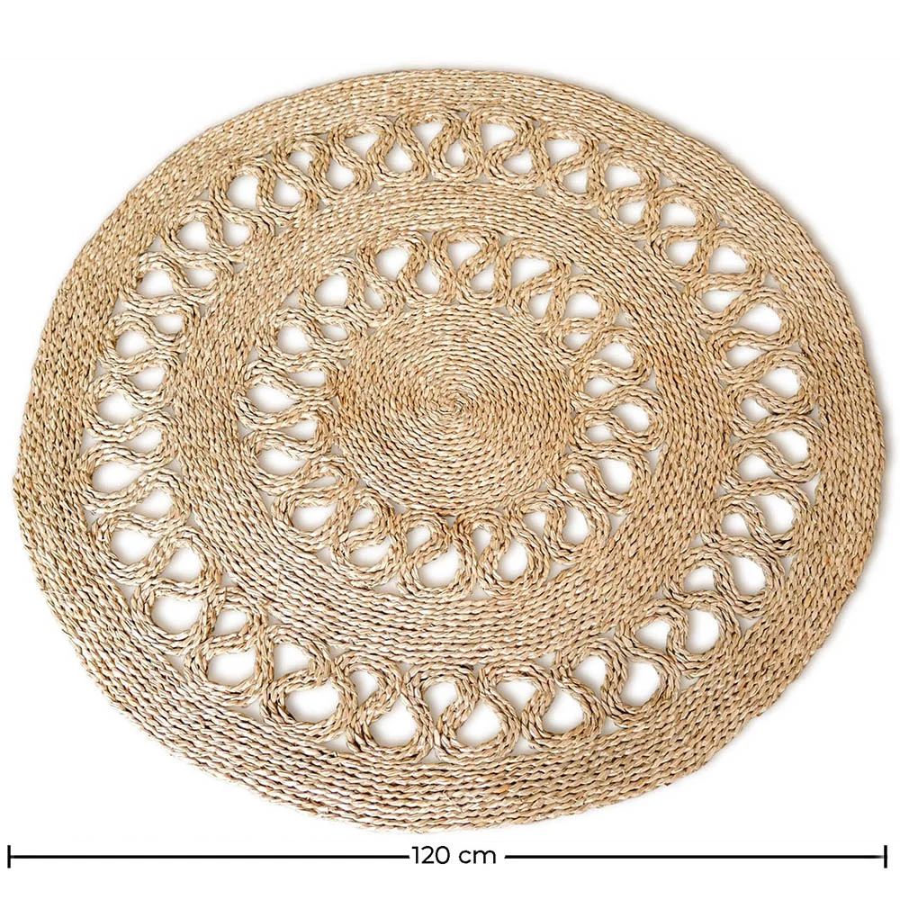 Runder Jute-Teppich - Boho Bali - 120 CM - Ilya image 10