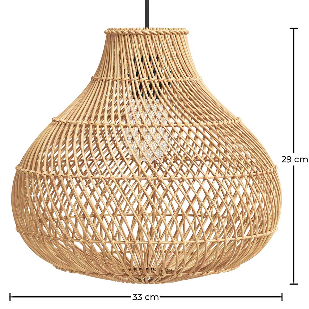 Rattan-Deckenlampe - Bali Boho-Hängeleuchte - Wayan image 10