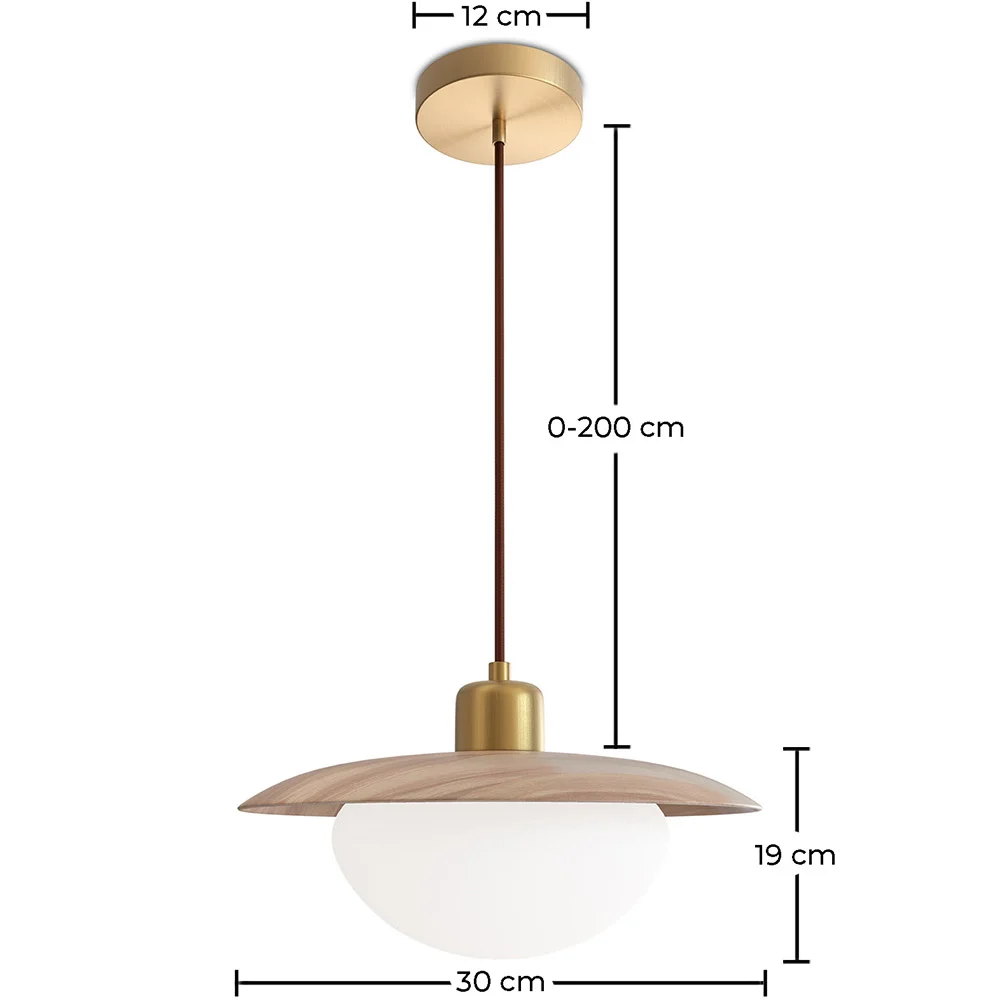 Hängelampe - Holz - Quinci image 10