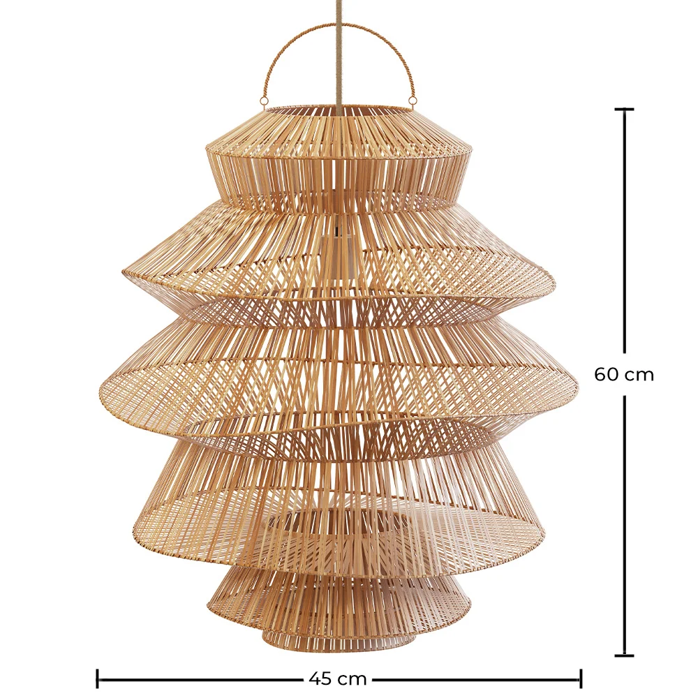  Hängelampe aus Rattan - Boho Bali - Ferta image 10