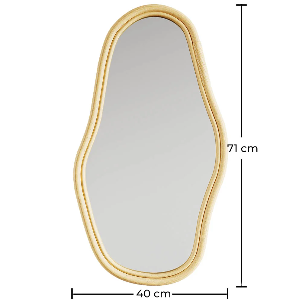 Wandspiegel aus Rattan - 71 CM - Kala image 10