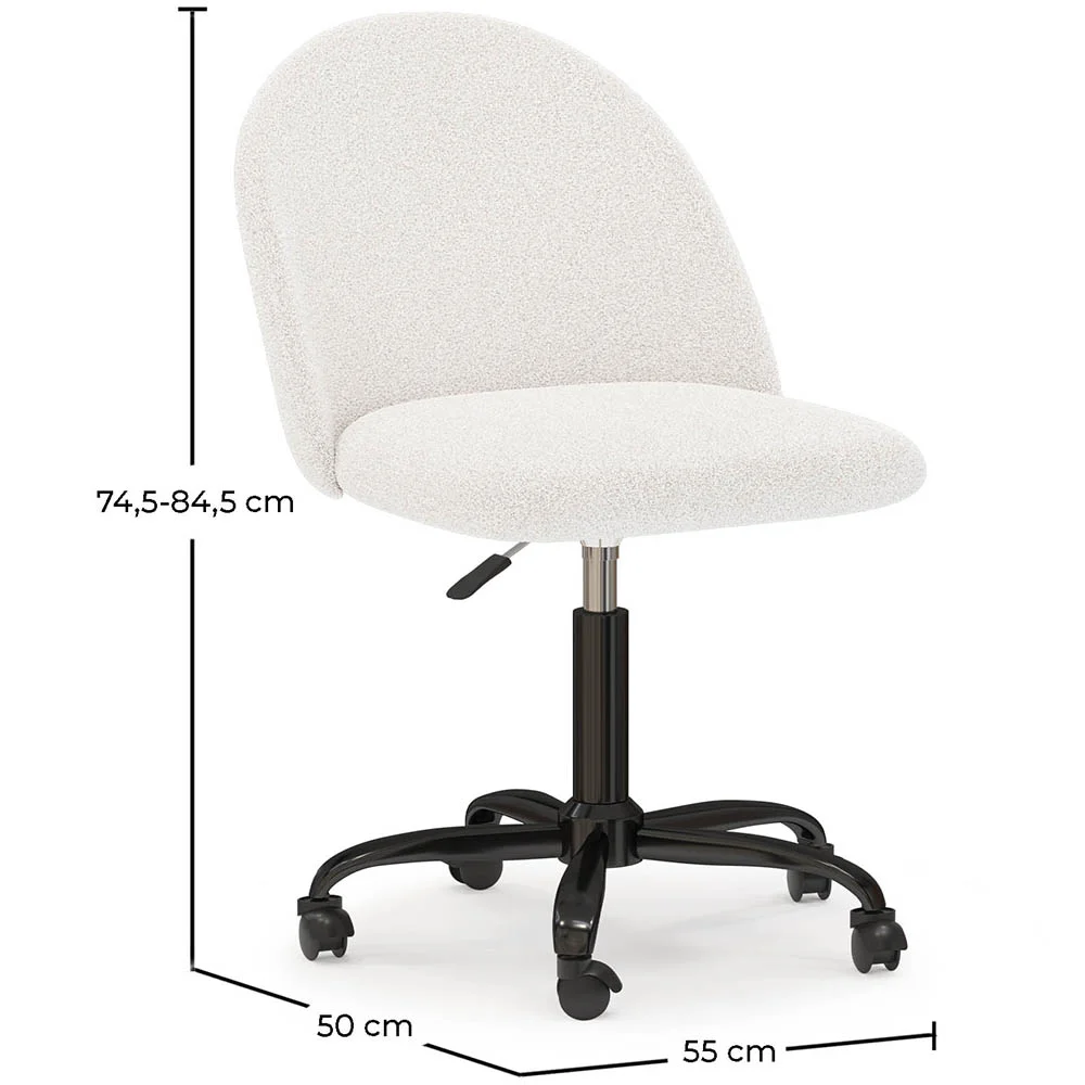 Gepolsterter Bürostuhl - Bouclé - Evelyne image 10