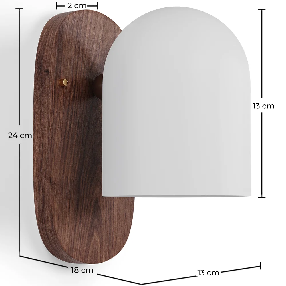 Wandleuchte aus Holz und Metall - Guee image 10