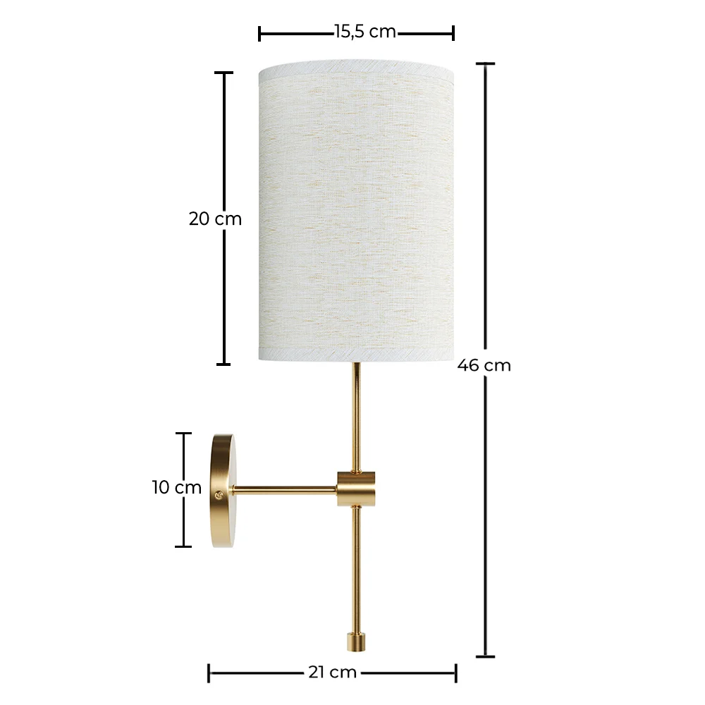 Wandleuchte aus goldenem Metall - Vintage - Heart image 10