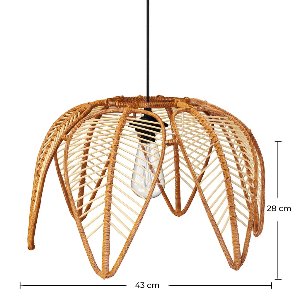 Rattan-Deckenlampe - Boho-Bali-Stil - Cardenia image 10