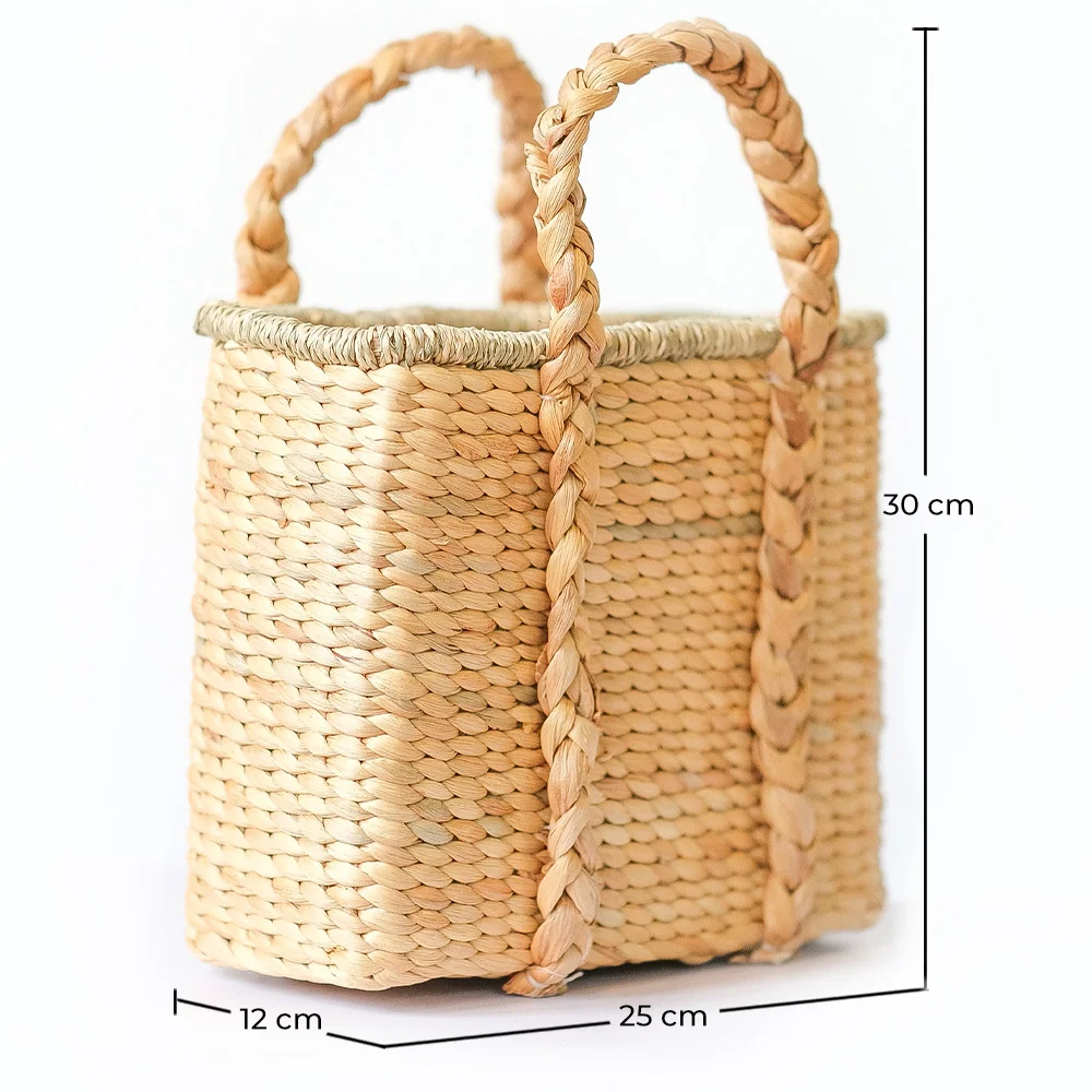 Korb aus Naturfasern mit Griffen - 30x25CM - Haret image 10