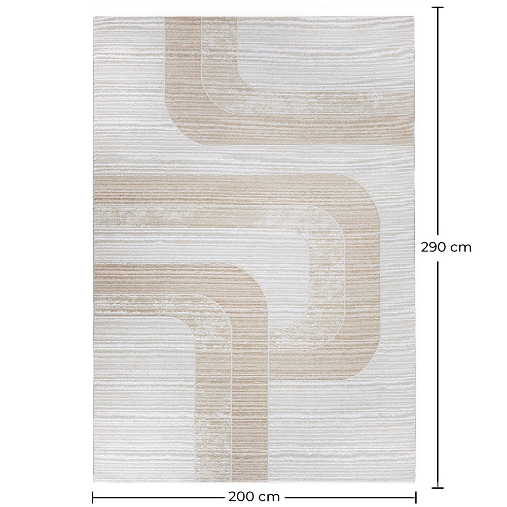 Großer Teppich im Zeitgenössischen Modernen Design - Beige (290x200 cm) - Chai image 10