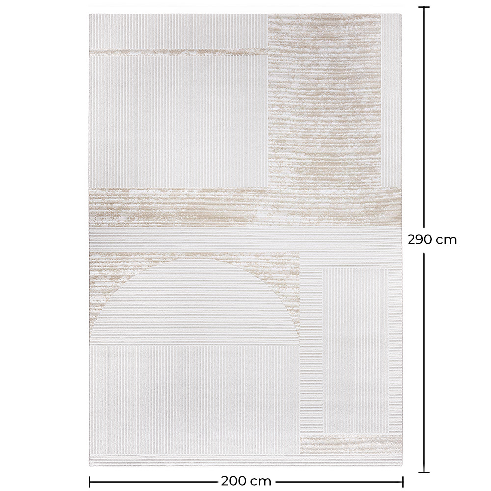 Großer Teppich im Zeitgenössischen Modernen Design - Beige (290x200 cm) - Awa image 10