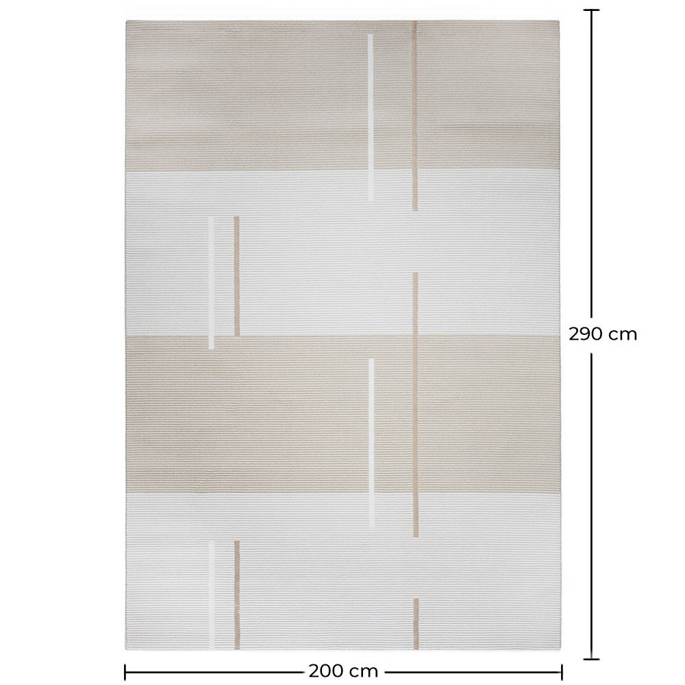 Großer Teppich im Zeitgenössischen Modernen Design - Beige (290x200 cm) - Fune image 10