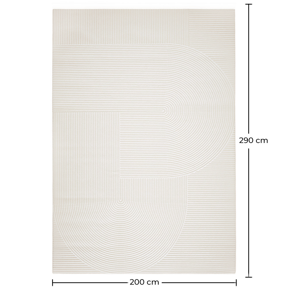 Großer Teppich im Zeitgenössischen Modernen Design - Beige (290x200 cm) - Vreis image 10