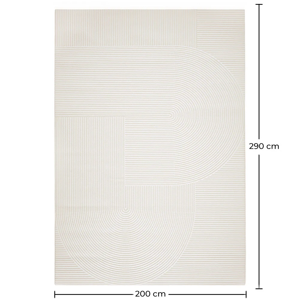 Großer Teppich im Zeitgenössischen Modernen Design - Beige (290x200 cm) - Vreis image 10