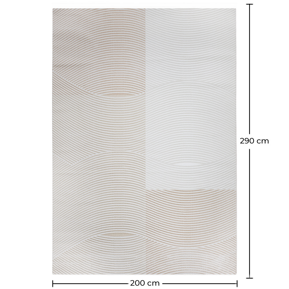 Großer Teppich im Zeitgenössischen Modernen Design - Beige (290x200 cm) - Kirui image 10