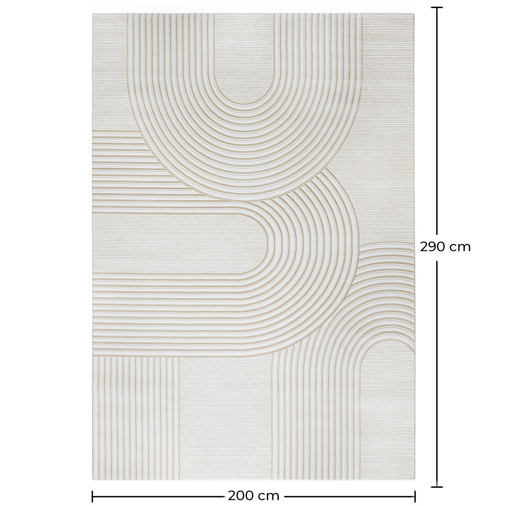 Großer Teppich im Zeitgenössischen Modernen Design - Beige (290x200 cm) - Grut image 10