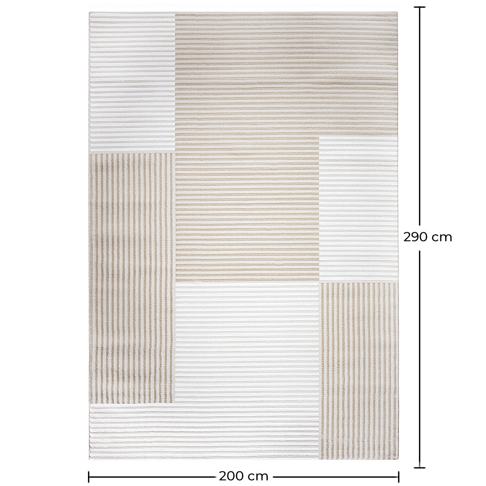 Großer Teppich im Zeitgenössischen Modernen Design - Beige (290x200 cm) - Layra image 10