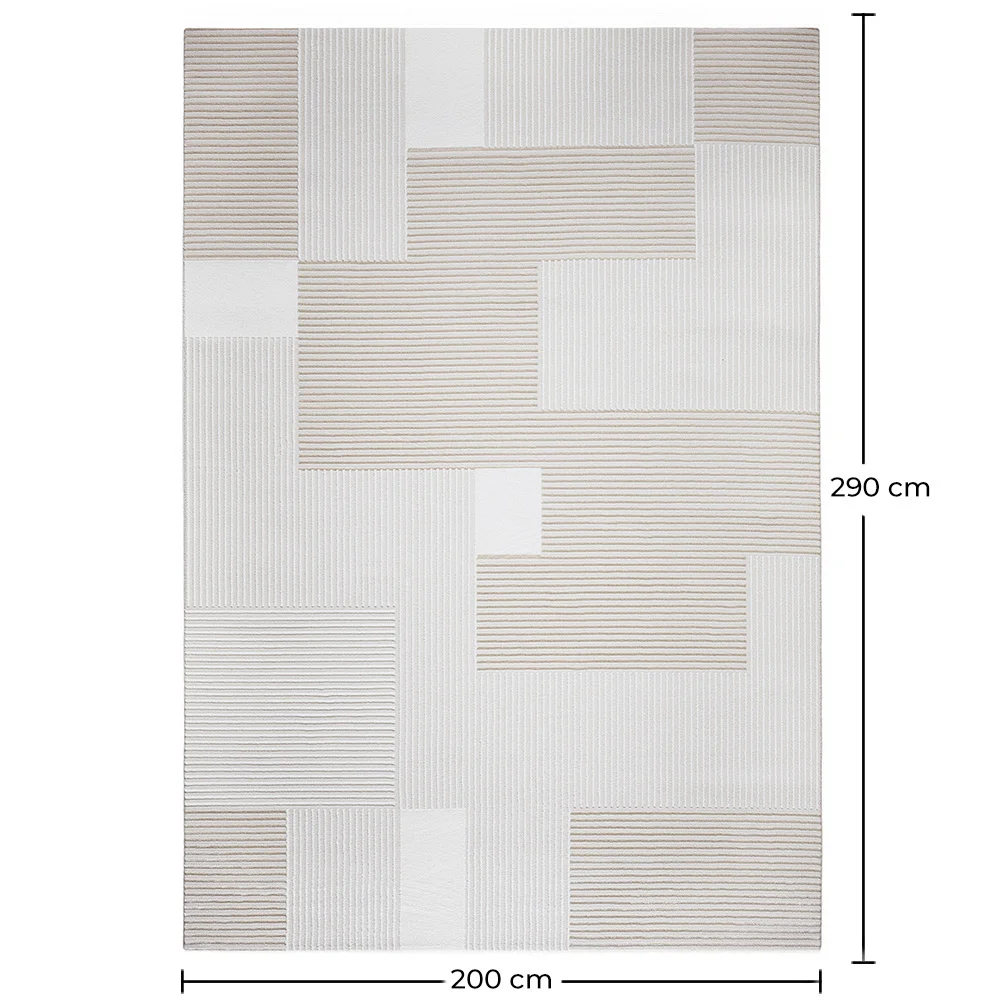 Großer Teppich im Zeitgenössischen Modernen Design - Beige (290x200 cm) - Debra image 10
