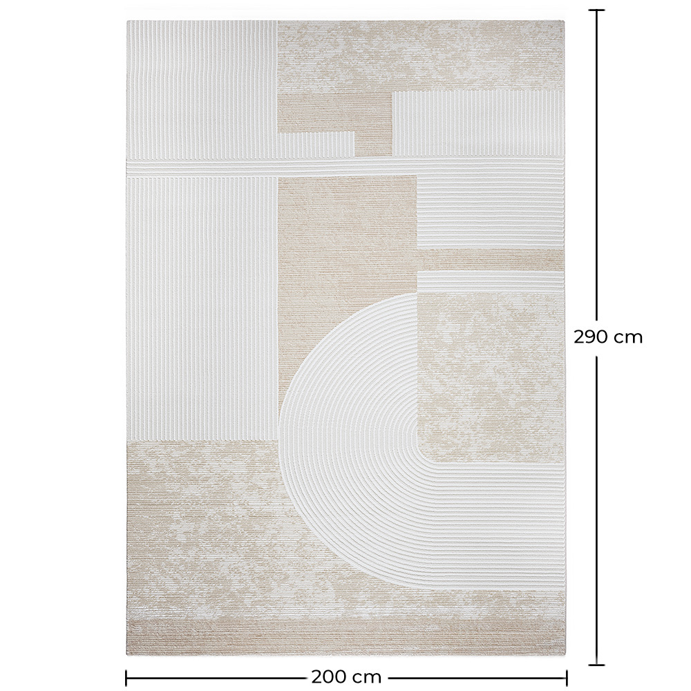 Großer Teppich im Zeitgenössischen Modernen Design - Beige (290x200 cm) - Kopa image 10