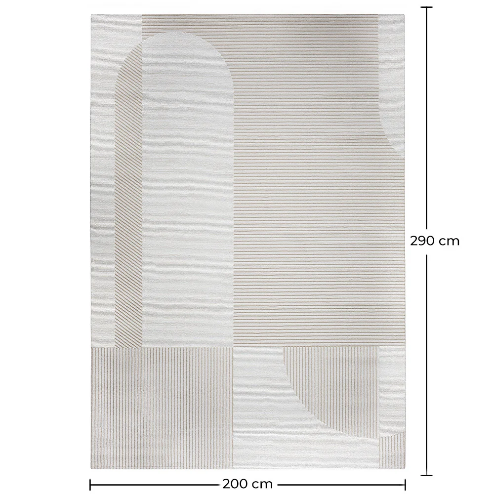 Großer Teppich im Zeitgenössischen Modernen Design - Beige (290x200 cm) - Spere image 10