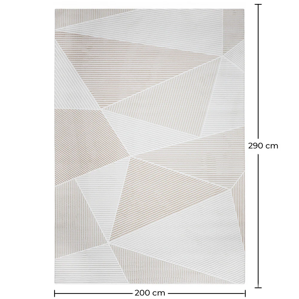 Großer Teppich im Zeitgenössischen Modernen Design - Beige (290x200 cm) - Cerna image 10