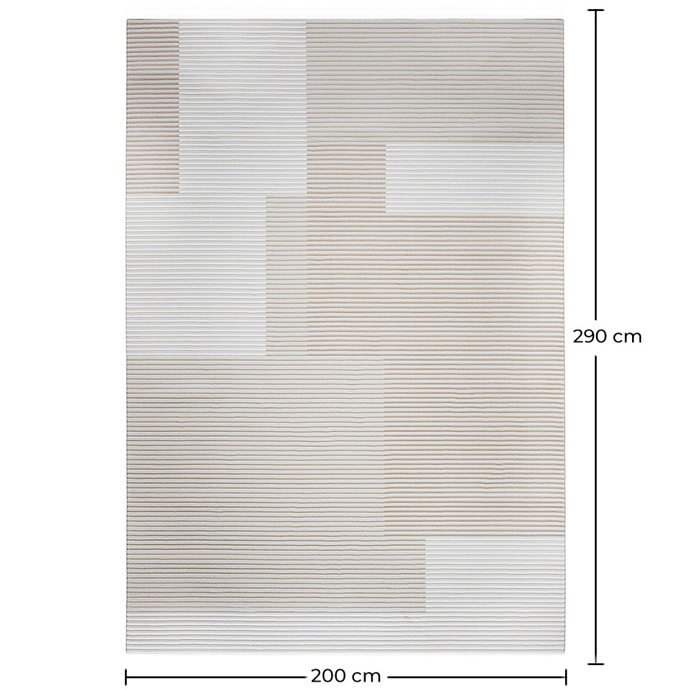 Großer Teppich im Zeitgenössischen Modernen Design - Beige (290x200 cm) - Vistu image 10