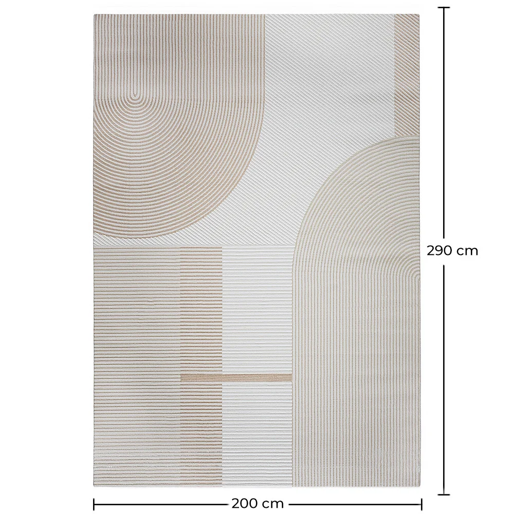 Großer Teppich im Zeitgenössischen Modernen Design - Beige (290x200 cm) - Lubida image 10