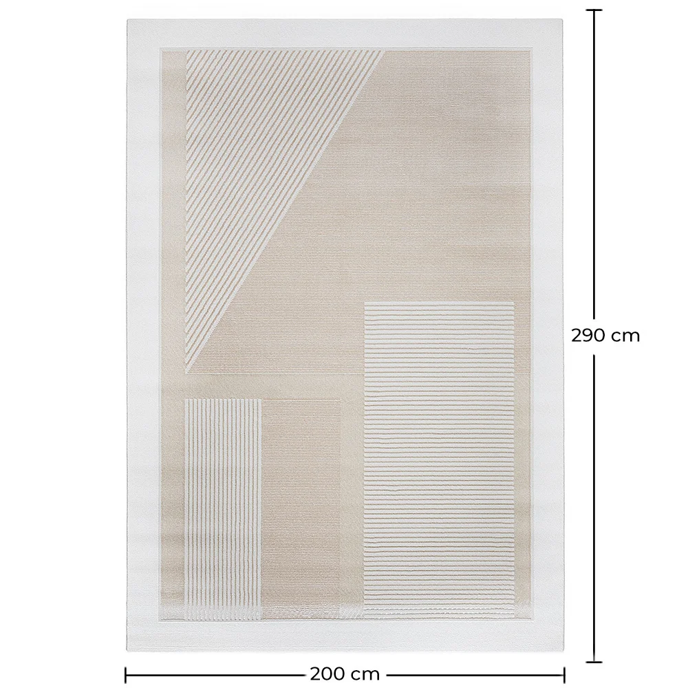 Großer Teppich im Zeitgenössischen Modernen Design - Beige (290x200 cm) - Terna image 10