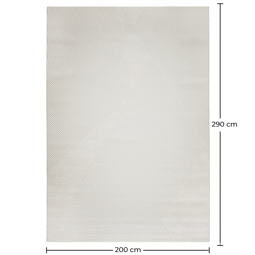 Großer Teppich im Zeitgenössischen Modernen Design - Beige (290x200 cm) - Rivola image 10