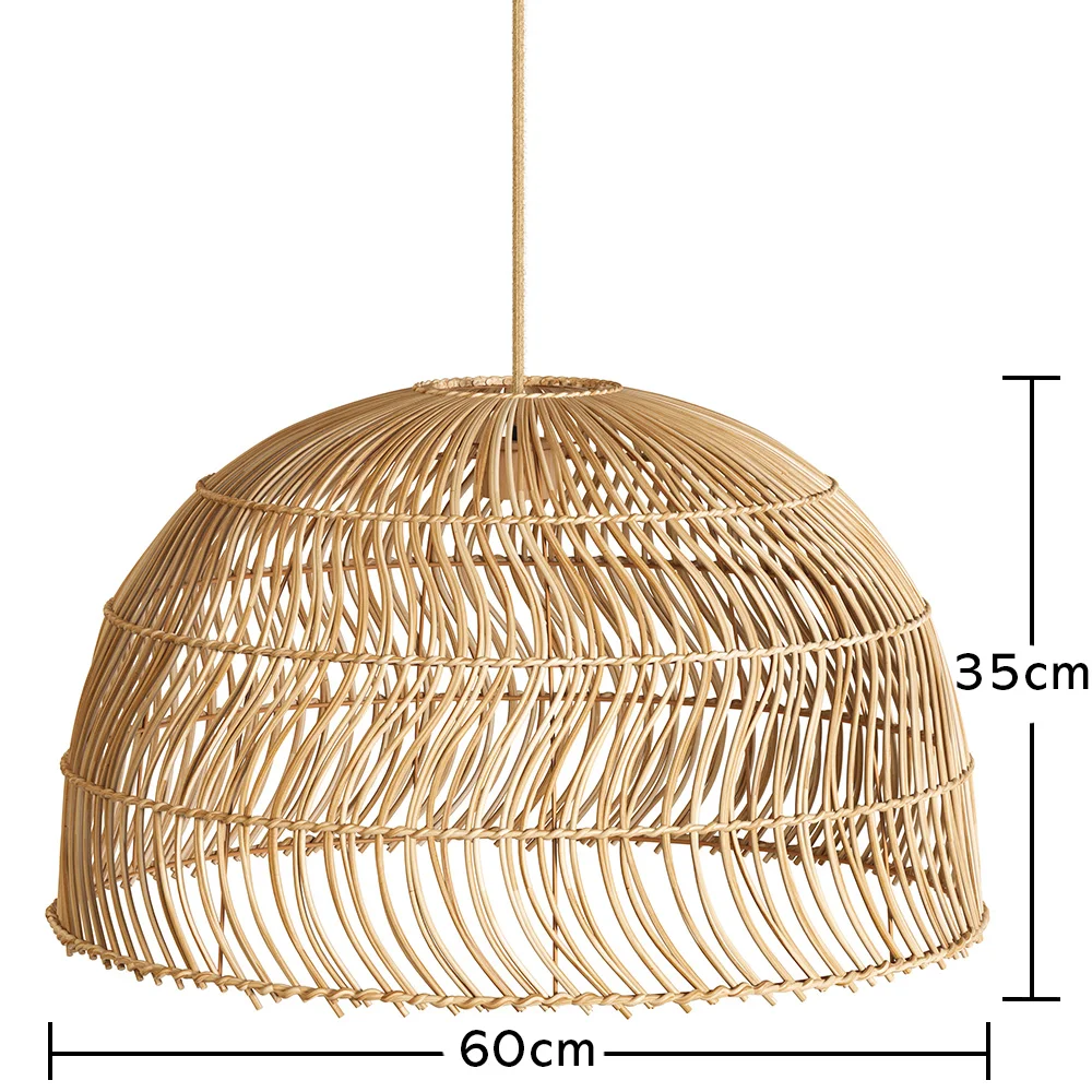 Rattan Hängeleuchte - Boho Bali - Capril image 10