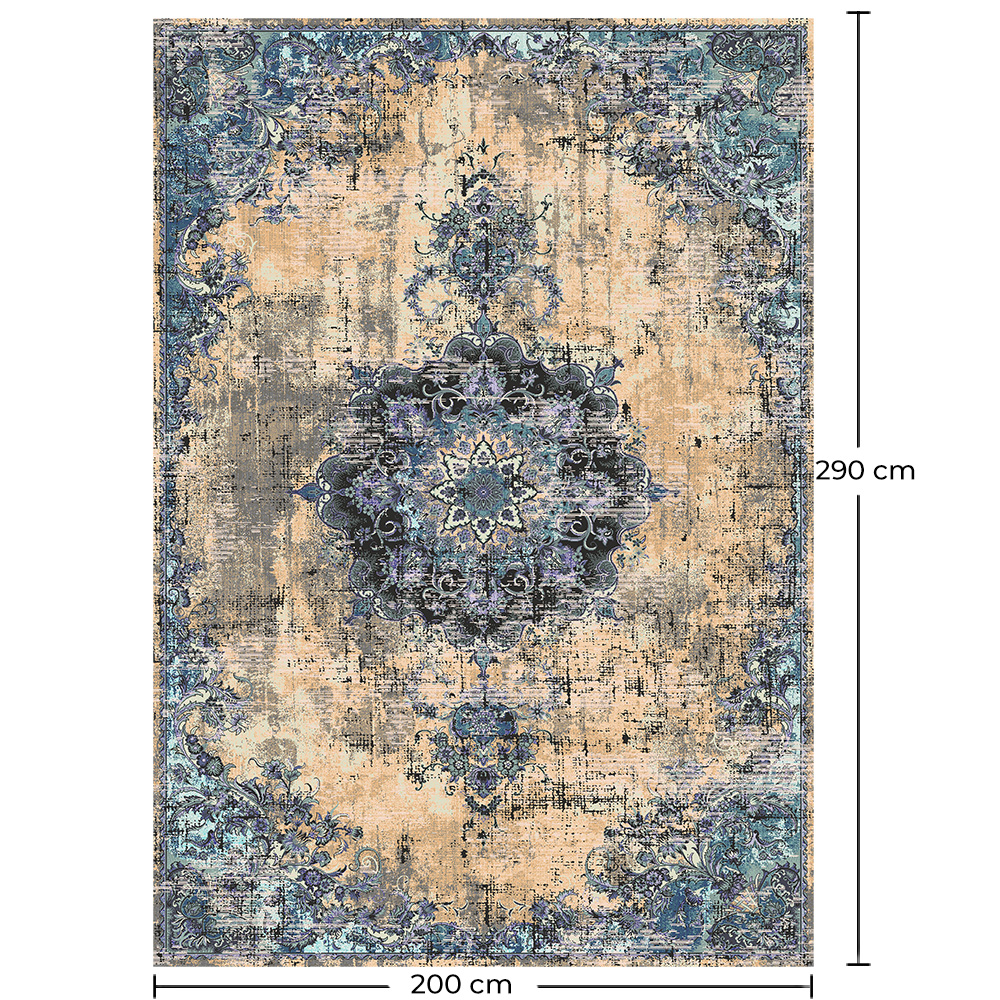 Vintage Orientalischer Teppich - (290x200 cm) - Leires image 10