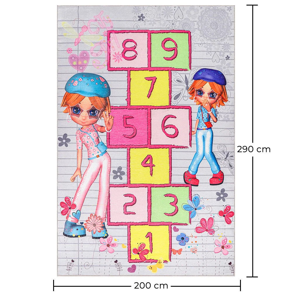 Kinder Teppich - (290x200 cm) -  Himmel und Hölle image 10