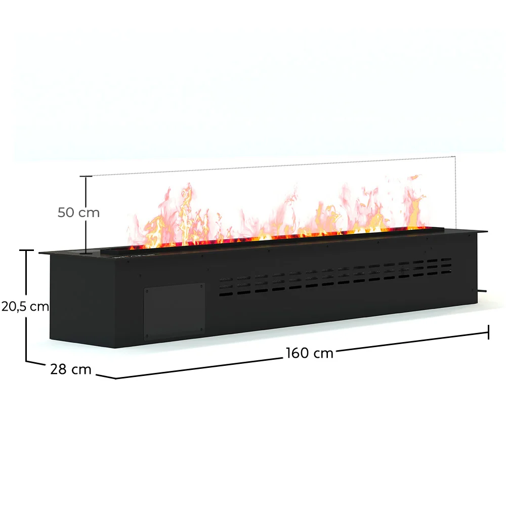 Dekorativer Elektrischer Kamin mit Wasserdampfflamme - 160CM image 10