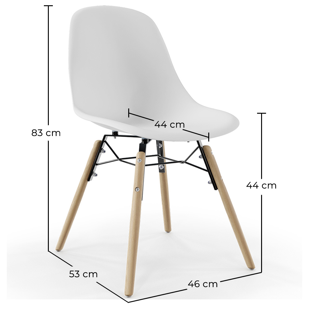 Esszimmerstuhl - Skandinavisches Design - Holzbeine - Skögur image 10