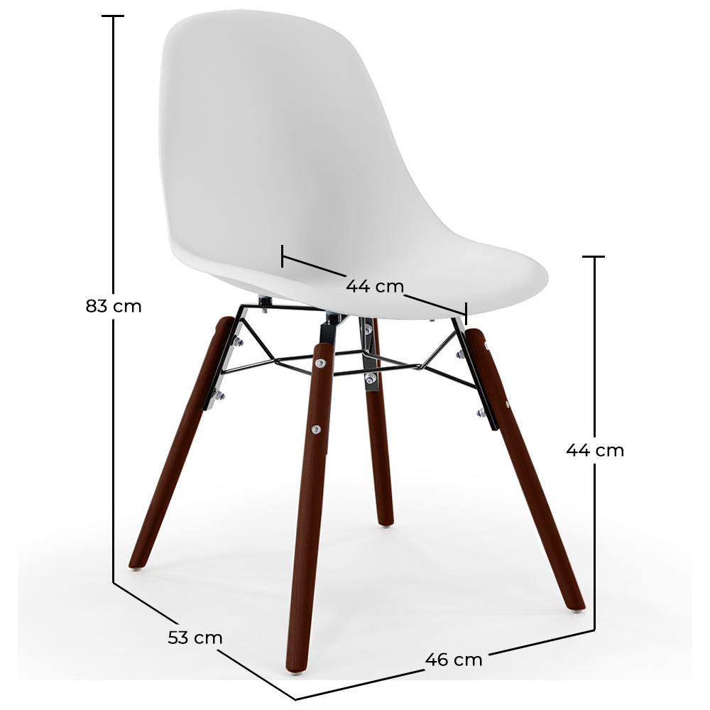 Esszimmerstühle - Skandinavisches Design - Dunkle Holzbeine - Skögur image 10