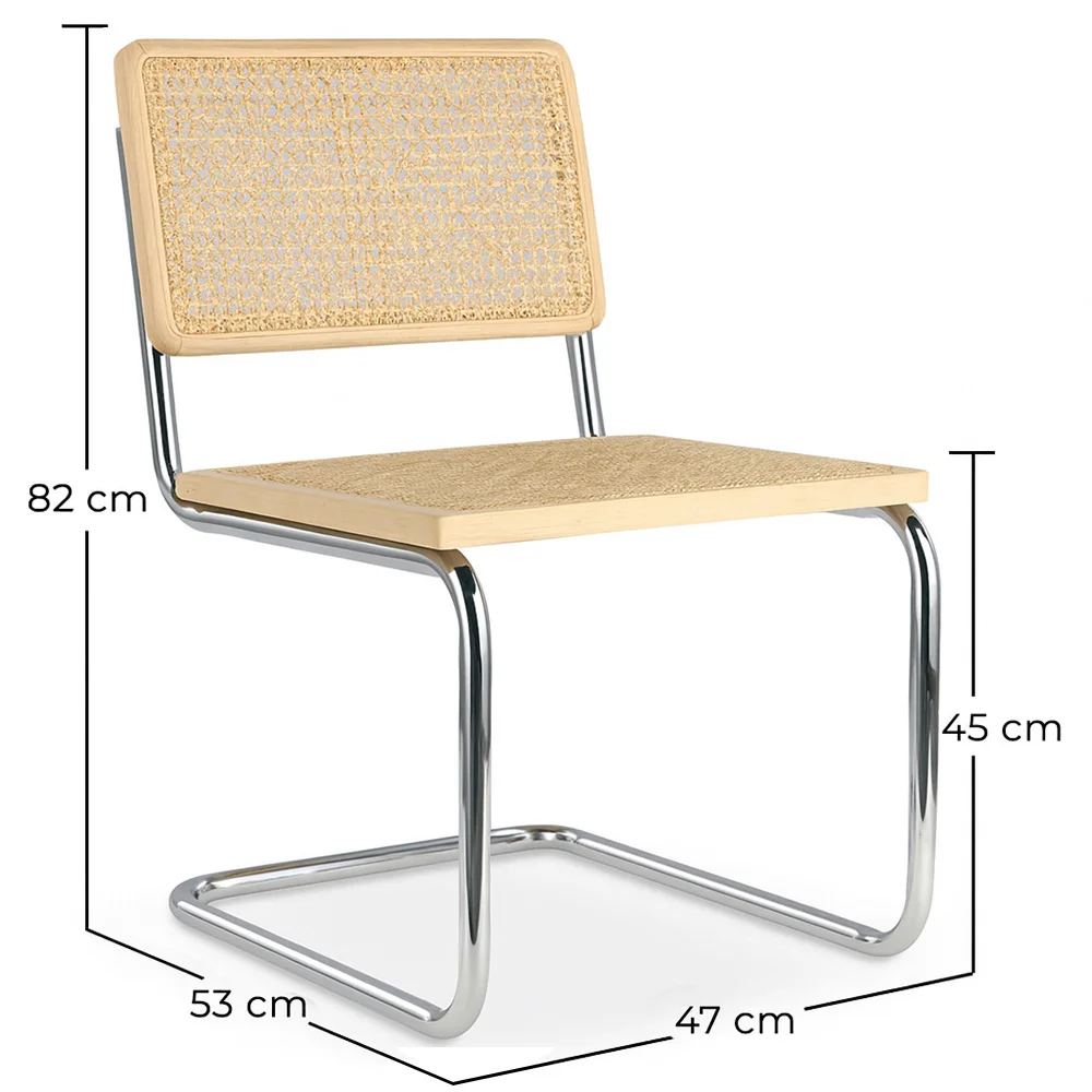 Esszimmerstuhl - Vintage-Design - Holz und Rattan - Neue Ausgabe - Bruna image 10