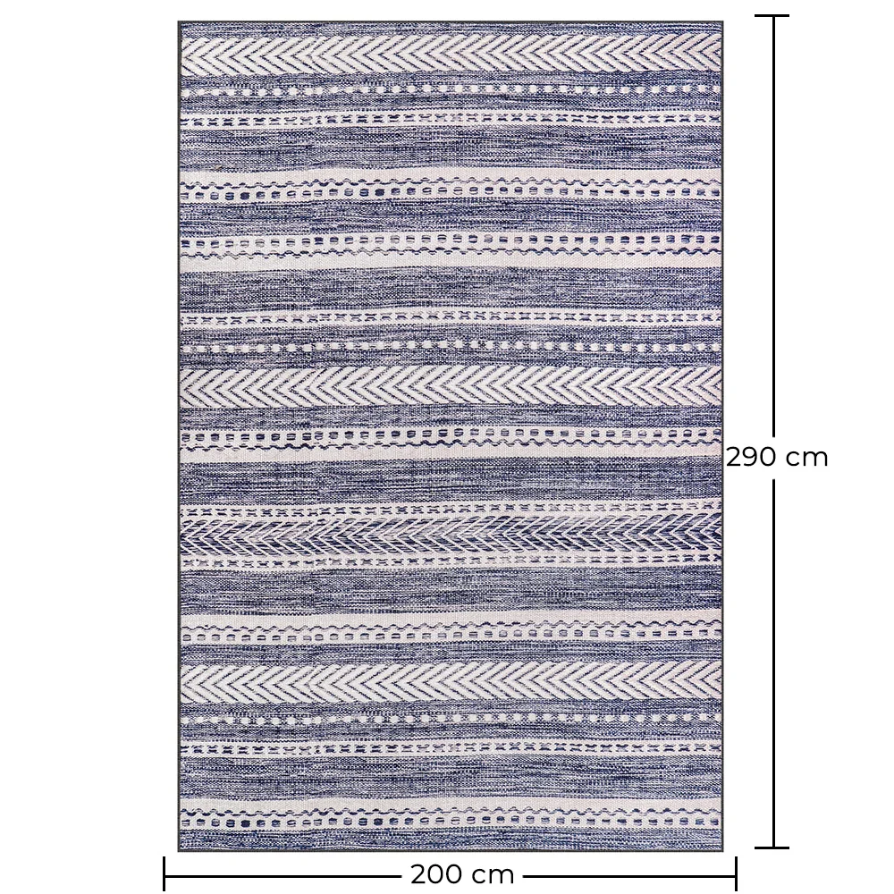 Großer Teppich mit ethnischem Boho-Design - (290x200 cm) - Velour image 10