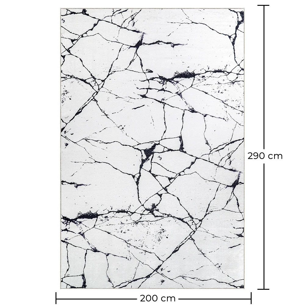 Großer Teppich im Modernen Design mit Marmor-Effekt – (290x200 cm) – Calico image 10