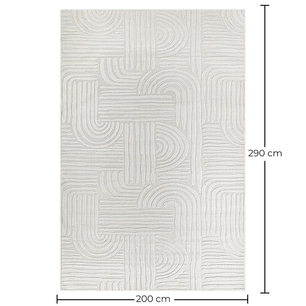 Großer Teppich im Zeitgenössischen Modernen Design - Beige (290x200 cm) - Arcus image 10