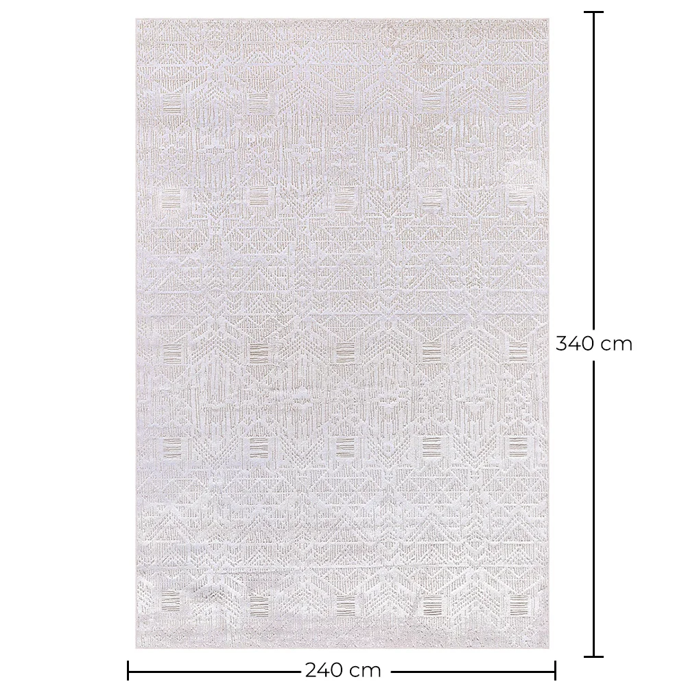 Großer Teppich im Zeitgenössischen Modernen Design - Beige (240x 340 cm) - Pomona image 10