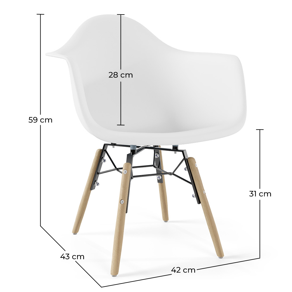 Kinderstuhl im Skandinavischen Design - Holzbeine - Nordika image 10