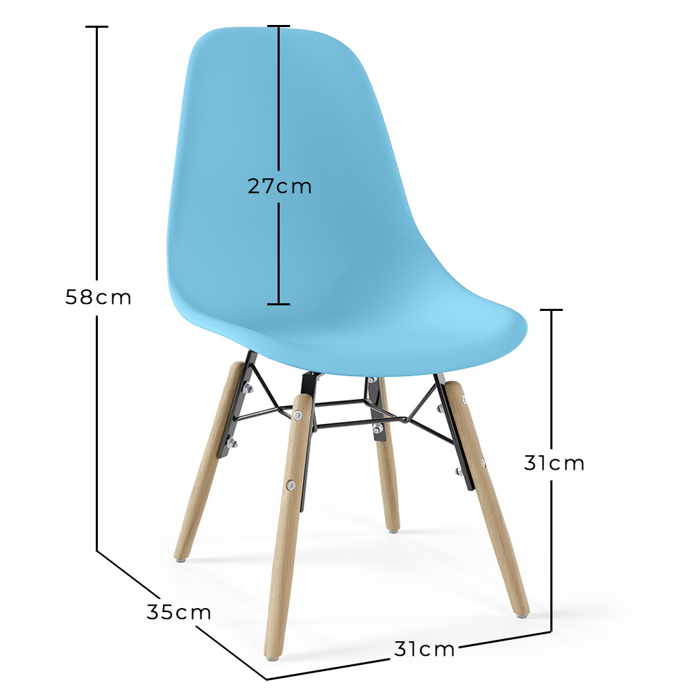 Kinderstuhl - Skandinavisches Design - Holzbeine - Skögur image 10