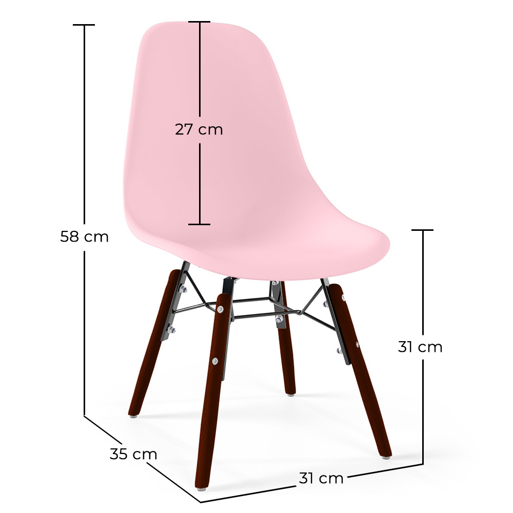 Kinderstühle - Skandinavisches Design - Dunkle Holzbeine - Skögur image 10