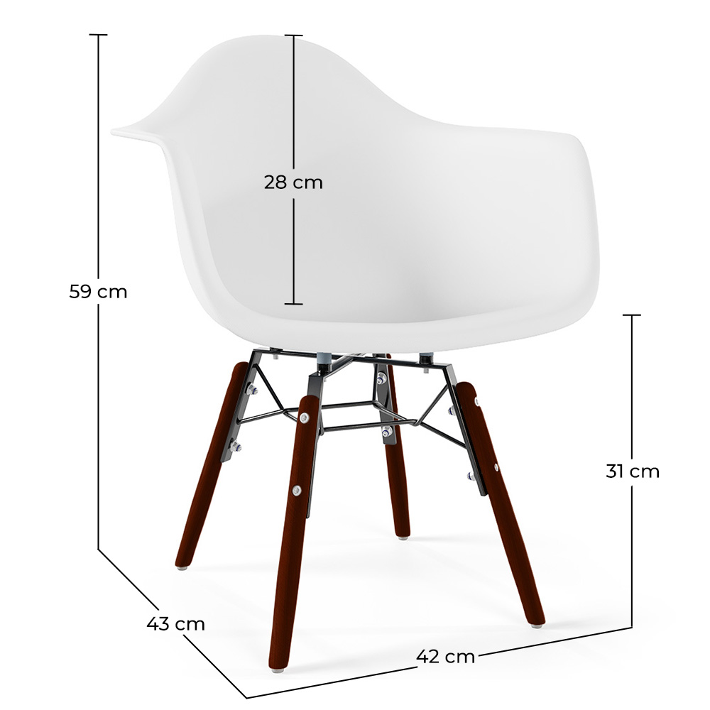 Kinderstühle - Skandinavisches Design - Dunkle Holzbeine - Nordika image 10